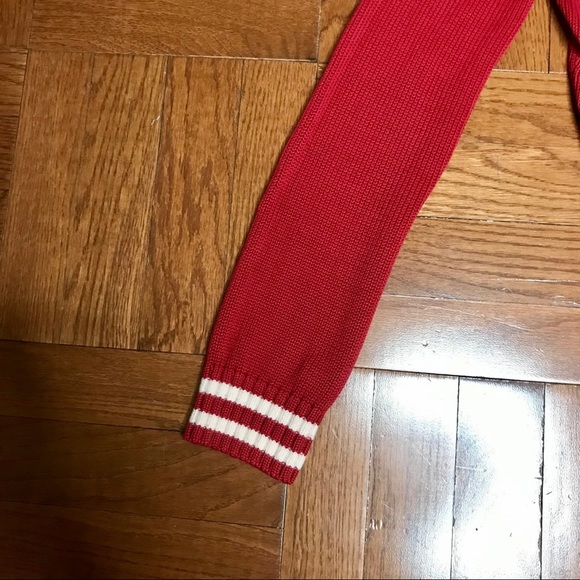 Vintage Wet Seal Medium Red Sweater w/ Hoodie - Picture 4 of 4